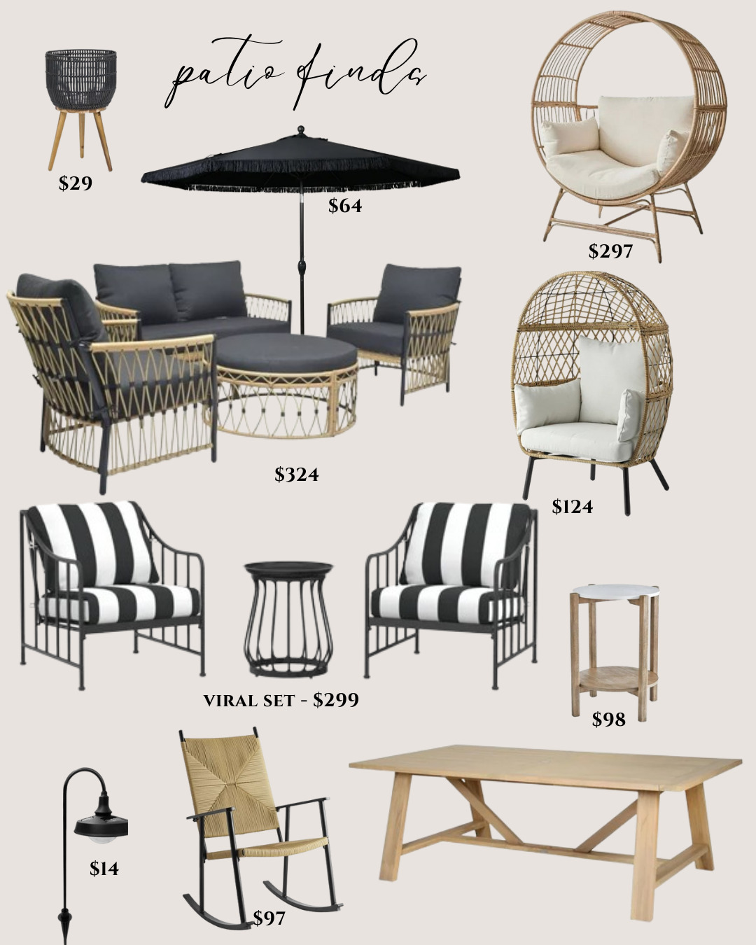 Designer Look For Less Furniture Patio Outdoor