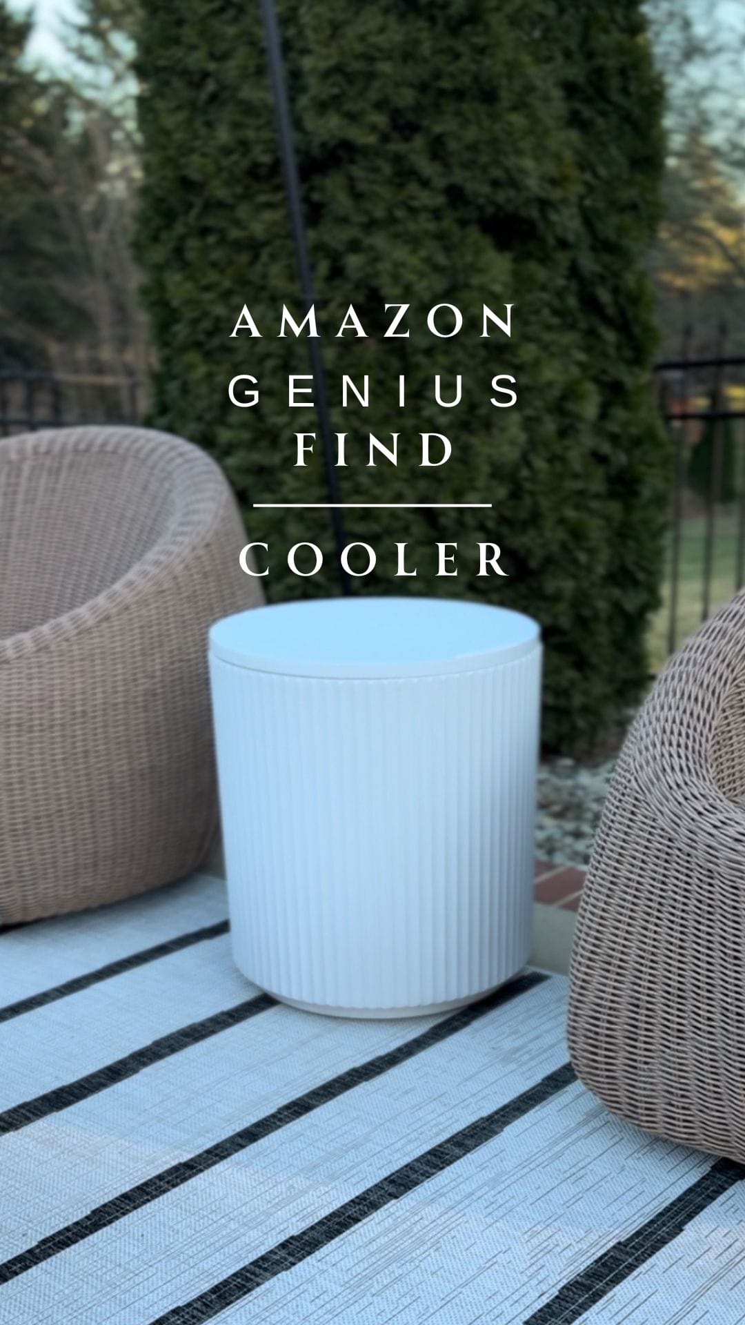 Viral Amazon Fluted Cooler And Side table